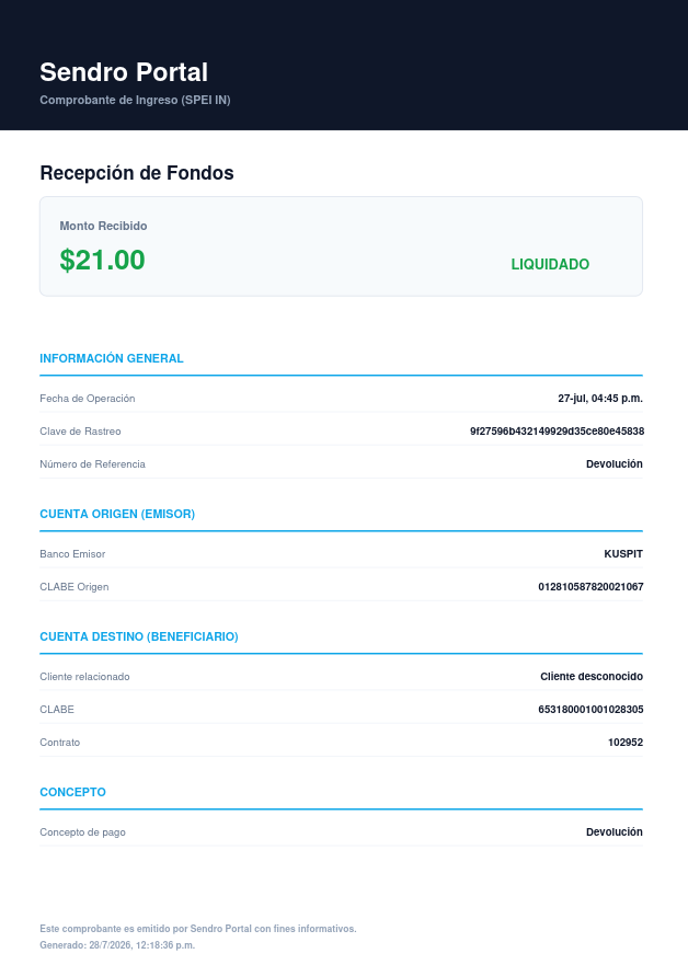 Vista Previa de Comprobante PDF