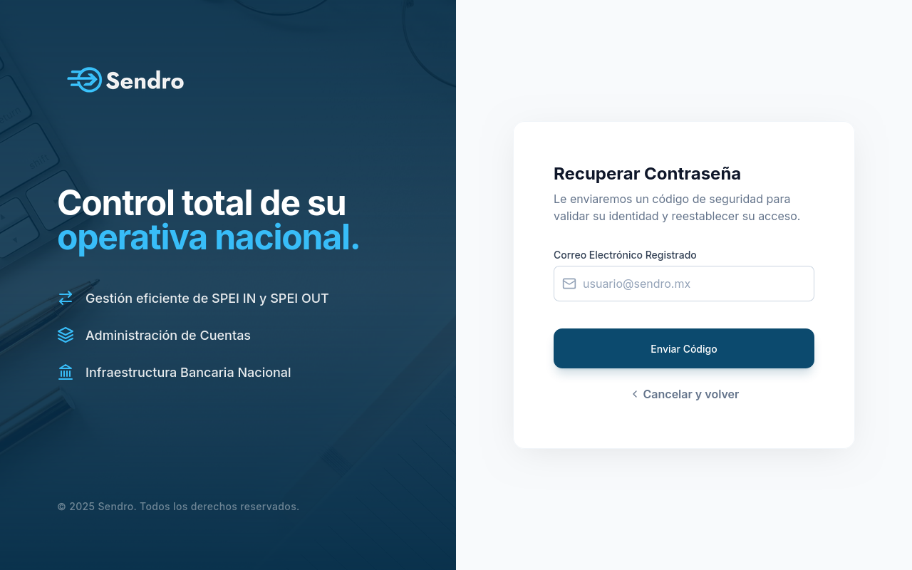 Formulario de Solicitud de Recuperación de Contraseña